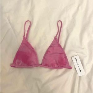 PacSun XXS pink bikini top